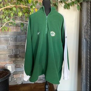 Vintage Reebok NFL Green Bay Packers Quarter-Zip Fleece